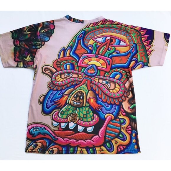 Chris Dyer Feedback From Beyond All Over Print Shirt Mens S Trippy Festival Gear - Picture 6 of 9